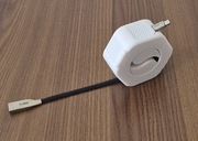 Zwijany organizer do kabli kolor biały