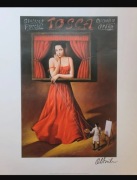 Rafał Olbiński Proj. "Tosca, Giacomo Puccini", sygnowany, offset