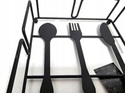 Serwetnik metalowy czarny serwetniki chusteczki serwetniki metalowe ozdobne