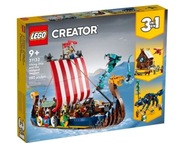 LEGO Creator Statek wikingów i wąż z Midgardu 31132