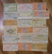 stare bardzo rzadkie czeki bankowe Włochy zestaw  (2)