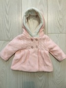 Tanio nowy ocieplany płaszczyk z kapturkiem rozm62