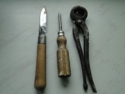 NARZĘDZIA, STARE OBCĄŻKI, STARY ŚRUBOKRĘT, SCYZORYK