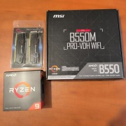 Zestaw: Ryzen 9 5900X + MSI B550M PRO-VDH WIFI + 32GB DDR4 3600 CL16