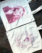 2 Torby bawełniane torebki tote bag bawełna Harry Styles Sabrina carpenter 