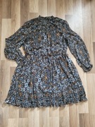 Zwiewna sukienka w kwiatowe wzory r. 46 C&A