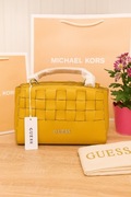 Pleciona Torebka Guess w kolorze musztardowym