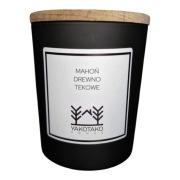 Świeca zapachowa dla mężczyzn wykonana ręcznie - Mahoń drewno palone