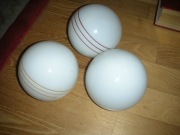 Klosz szklany kula 12cm ,paski