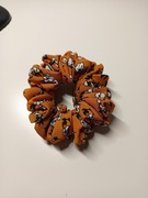 Gumka scrunchie w kwiatki 