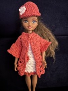 Ręcznie robiony zestaw na szydełku dla lalki Barbie Dream Besties