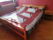 Debowa sypialnia (lozko,szafa, dwie szafki przylozkowe, komoda)