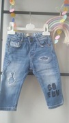 Spodnie Zara 80 jeansy rurki