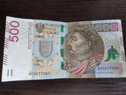 Banknot 500 zł