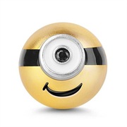 Srebrny Nowy Charms do bransoletki modułowej - Minionek 