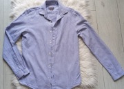Dwie męskie koszule niebieski granat ZARA Reserved Slim Fit S