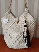 Torebka ręcznie wykonana na szydełku, handmade, torebka tulipan