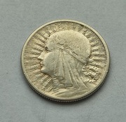 2 zł złote Głowa Kobiety 1934 r.- SREBRO - ładne