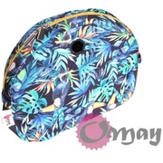 Granatowy organizer do Obag MOON LIGHT tukany liście żółty 2 kieszenie OMAY