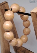 Bransoletka drewniana, duże kule