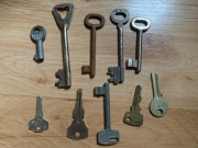 Komplet starych kluczy 10 szt