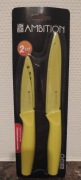AMBITION Zestaw noży 2szt Obierak, do Pomidorów NON STICK ostrza 8.5/12.5cm
