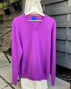 Joop! fioletowy sweter męski XL dekolt w serek