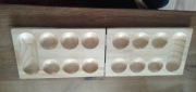plansza do gry MANCALA, KALAHA, AWALE, OWARE, WARI, TOGUZ XORGOL, BAO