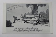 Satyra -komiks- rys. Ferdinanda Barloga.  II Wojna.Feldpost.1941r
