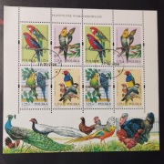 !!! POLSKA PTAKI EGZOTYCZNE ARKUSZ... PEŁNA _SERIA...KASOWANE*!!!