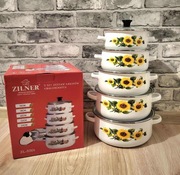 Garnki emaliowane zestaw likwidacja magazynu 