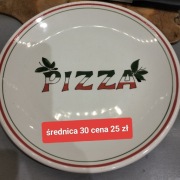 Talerze lubiana pizza mały duży talerz mikrofalówka