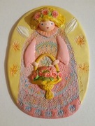 "Aniołek" Ceramika Hand Made wys. 22 cm 