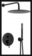 Zestaw prysznicowy podtynkowy KFA MOZA czarny