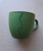 Ceramiczna filiżanka Saba Chodzież w kolorze zielonym