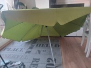 Parasol firmy DOPPLER balkonowa duża kolor groszkowy