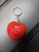 Breloczek brelok do kluczy czerwone serce Poczta Polska 