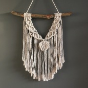 Makrama klasyczna Listki Frędzle Boho