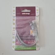 Whitenergy Złączka do taśm LED z kablem, DC 4 PIN żeński+męski (09816)