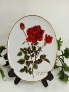 Talerz porcelanowy kolekcjonerski róże Index Bradex