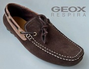 Buty Geox Respira U Snake Moccasins roz.43 skóra naturalna zamszowa