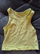 Primark cytrynowy podkoszulek na ramiączkach bokserka 68