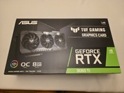 Asus TUF Gaming rtx 3060 Ti 8GB OC V2 LHR w świetnym stanie