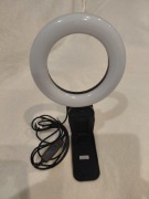 5" Ring Light F-601B – LED Do Selfie, Regulacja Jasności i Trybów Światła