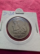 10 zŁ 1970  Tadeusz Kościuszko  Moneta w super stanie Jak na foto