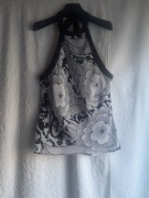 Bluzeczka/top dekolt halter,wiskoza,New Look, r. L