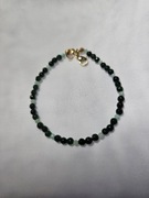 Bransoletka z kamieni szlachetnych - agat butelkowy z amazonitem 