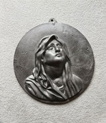 Stara plakietka płaskorzeźba Matka Boska Bolesna 