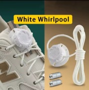 AUTOMATYCZNE SZNURÓWKI DLA PARKINSONA ZESTAW 2 PARY BIAŁE SYSTEM BOA