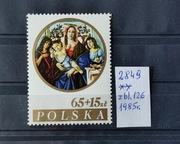 2849** z bloku 126 Światowa Wystawa Filatelistyczna Italia 85 1985 r.